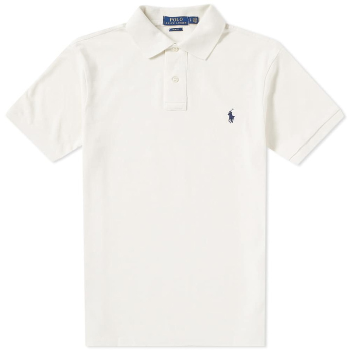 Photo: Polo Ralph Lauren Slim Fit Polo White