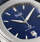 Piaget - Polo S Automatic 42mm Stainless Steel and Alligator Watch, Ref. No. G0A43001 - Blue