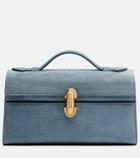 Savette Symmetry Pochette Mini suede top-handle bag