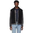 Levis Black Sherpa Panel Trucker Jacket