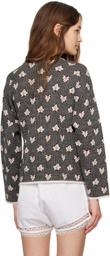 Bode Multicolor Maple Jacquard Cardigan
