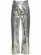 MM6 MAISON MARGIELA - 22.5cm Coated Cotton Bull Straight Jeans