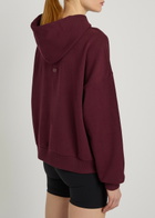 Tala Girlfriend Hooded Cotton-blend Sweatshirt Burgundy