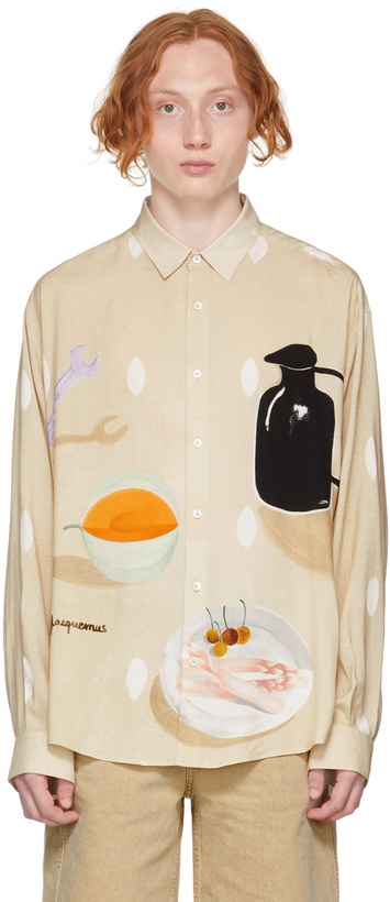 Photo: Jacquemus Beige 'La Chemise Henri' Shirt