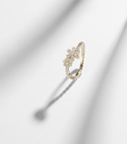 Sophie Bille Brahe Cosmos Fleur 18kt gold ring with diamonds