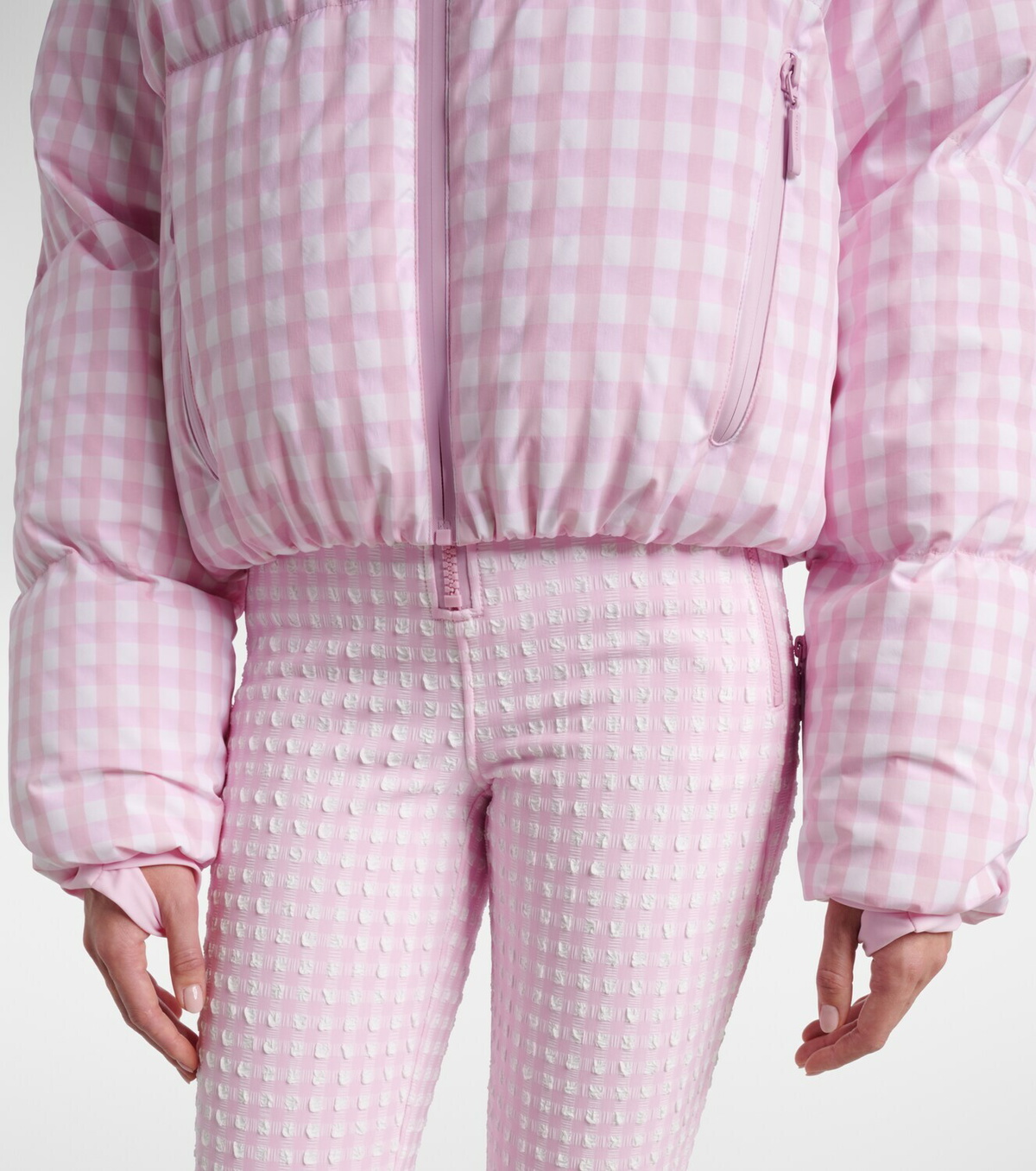 Cordova Cortina gingham down ski jacket
