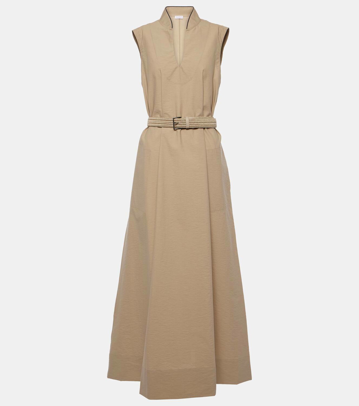 Brunello Cucinelli Cotton-blend maxi dress Brunello Cucinelli