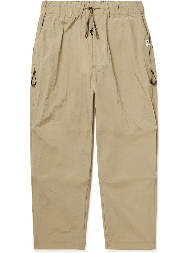 Photo: Comfy Outdoor Garment - Wide-Leg Nylon-Ripstop Trousers - Neutrals