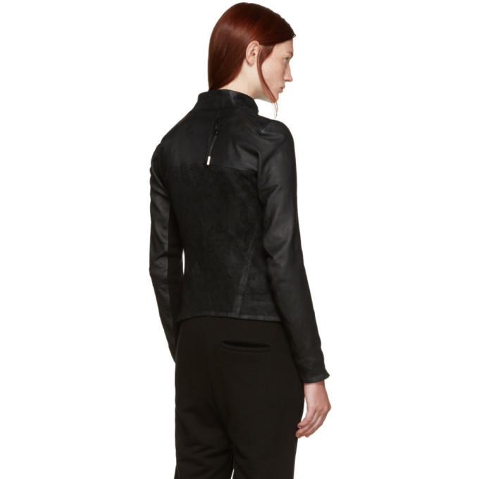 Boris Bidjan Saberi Black Brushed Suede Jacket