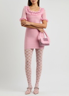 Self-portrait X Christopher Kane Lace Tights Pink
