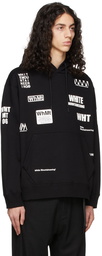 White Mountaineering Black Randam Hoodie