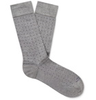 Marcoliani - Pin-Dot Modal-Blend Socks - Gray