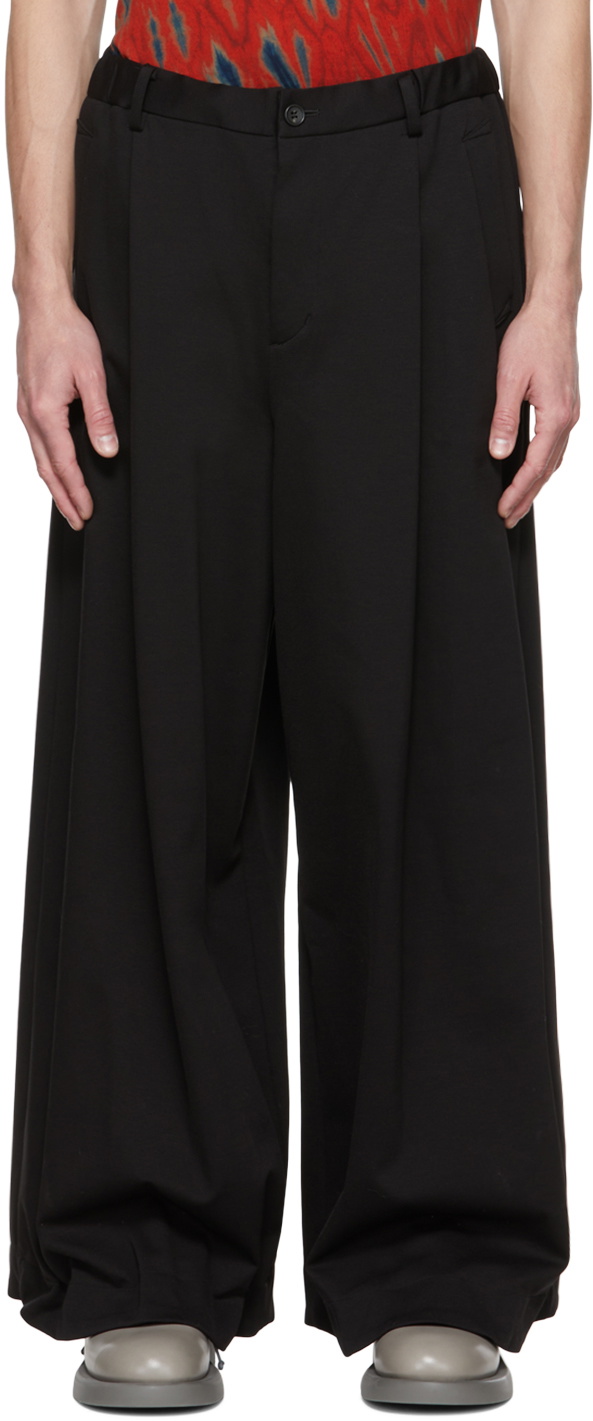 TAAKK Black Pleated Trousers TAAKK