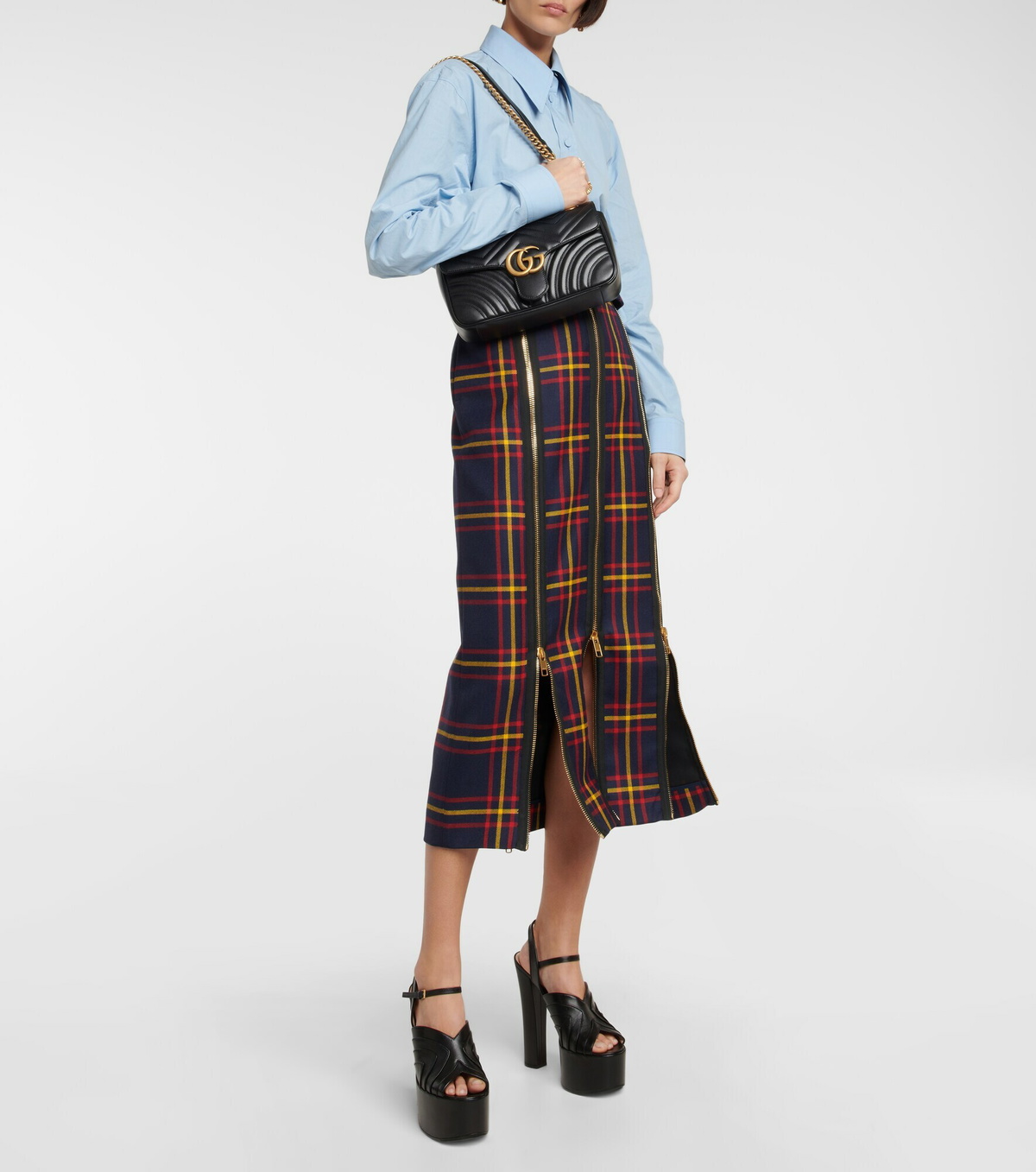 Gucci - GG Marmont leather shoulder bag