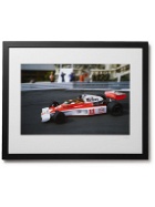 Sonic Editions - Framed 1976 James Hunt in a McLaren Print