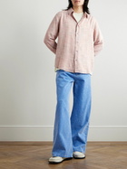 God's True Cashmere - Space-Dyed Cashmere and Wool-Blend Gauze Shirt - Pink