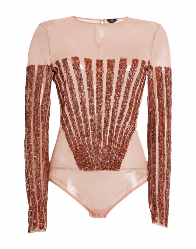 Photo: Elisabetta Franchi Womens Bodysuit in Pink