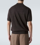 The Row Borges cashmere, silk, and linen polo shirt