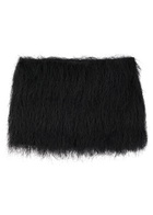 Entire Studios Micro Fringe Jersey Mini Skirt Black