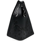 Simone Rocha Black Mini Lasercut Lace Shopper Tote
