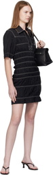 Nanushka Black Nomia Minidress