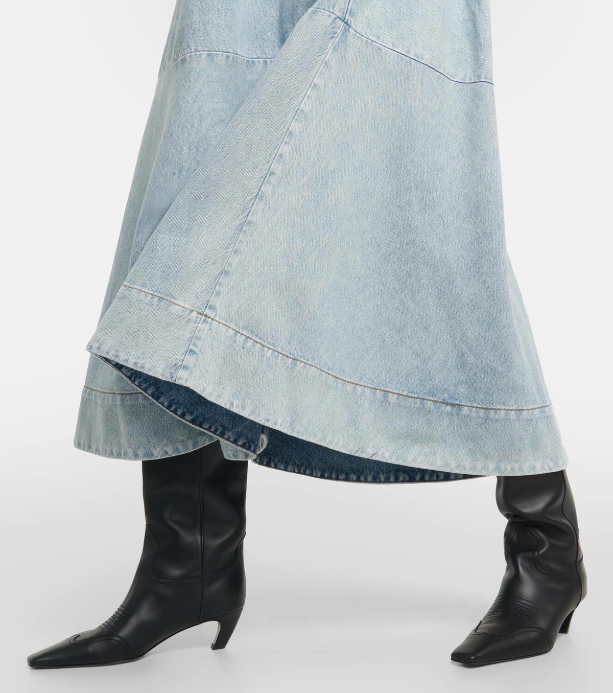Khaite Franka cotton denim maxi dress Khaite Khaite Franka cotton denim maxi dress Khaite