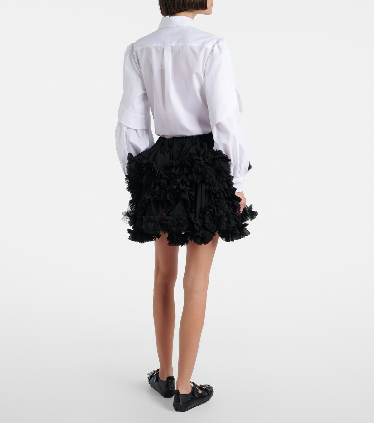 Noir Kei Ninomiya Tulle miniskirt