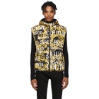 Versace Jeans Couture Reversible Gold and Black Baroque All Over Vest