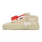 Off-White Beige Off-Court Low Sneakers