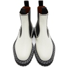 Proenza Schouler White Leather Chelsea Boots