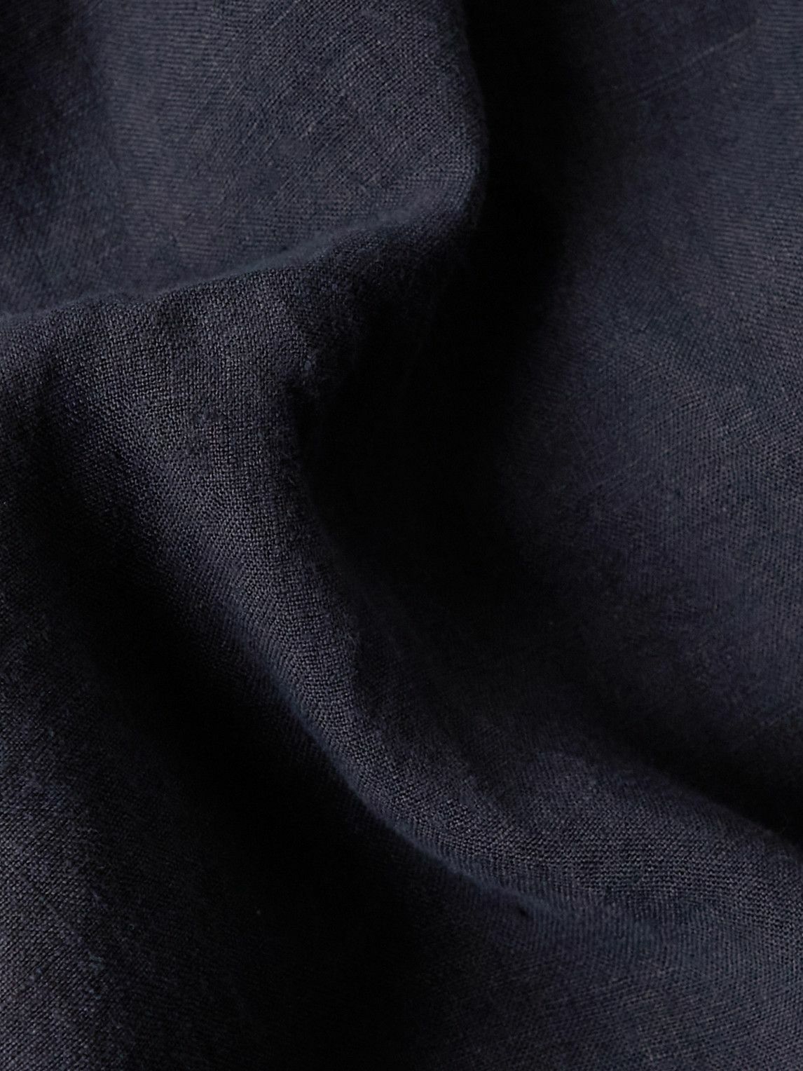 La Paz - Silveira Convertible-Collar Linen Shirt - Blue