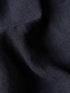 La Paz - Silveira Convertible-Collar Linen Shirt - Blue