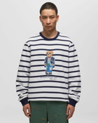 Polo Ralph Lauren Long Sleeve Sweatshirt Blue|White - Mens - Sweatshirts