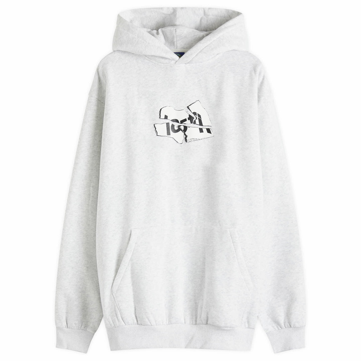 Photo: Lo-Fi Men's Broken Logo Hoodie in Ash