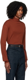 LEMAIRE Brown High Roll Turtleneck