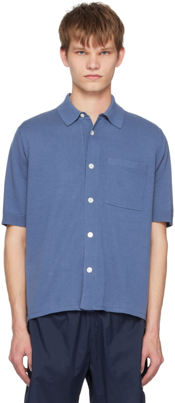 Photo: NORSE PROJECTS Blue Rollo Shirt