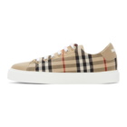 Burberry Beige Vintage Check Albridge Sneakers