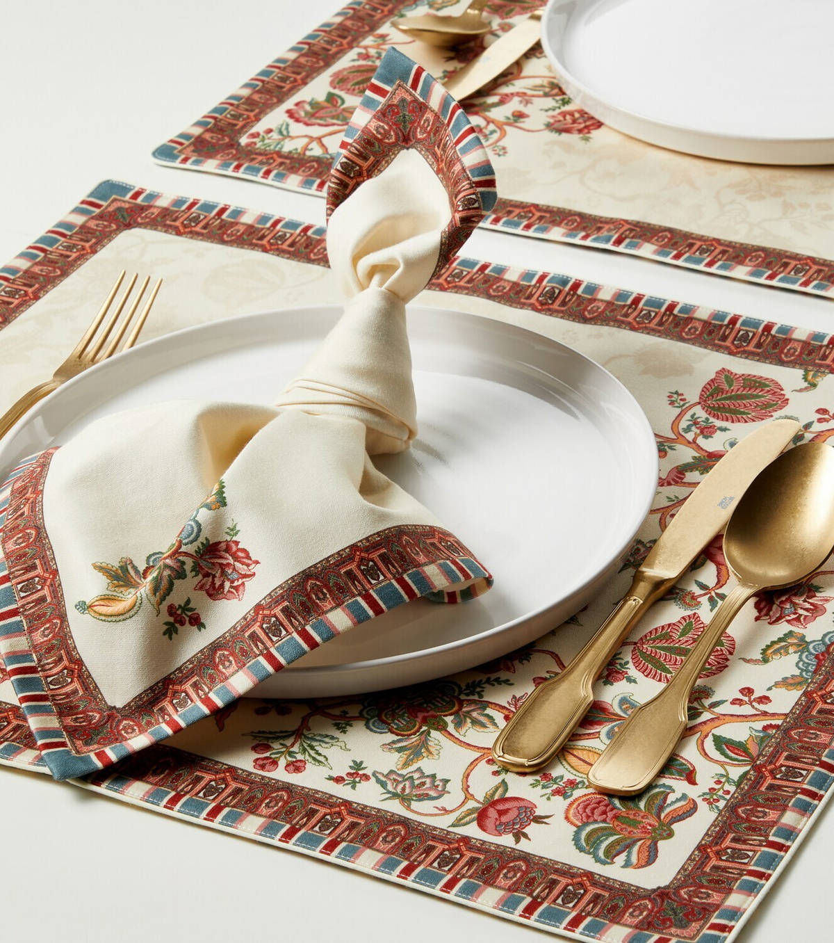 Etro Fleur printed cotton placemats and napkins set