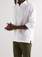Altea - Tyler Linen Half-Placket Shirt - White