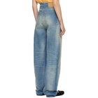 MM6 Maison Margiela Blue Distressed Jeans