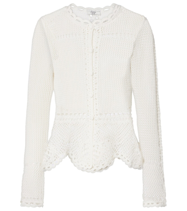 Photo: Erdem Crochet cotton cardigan