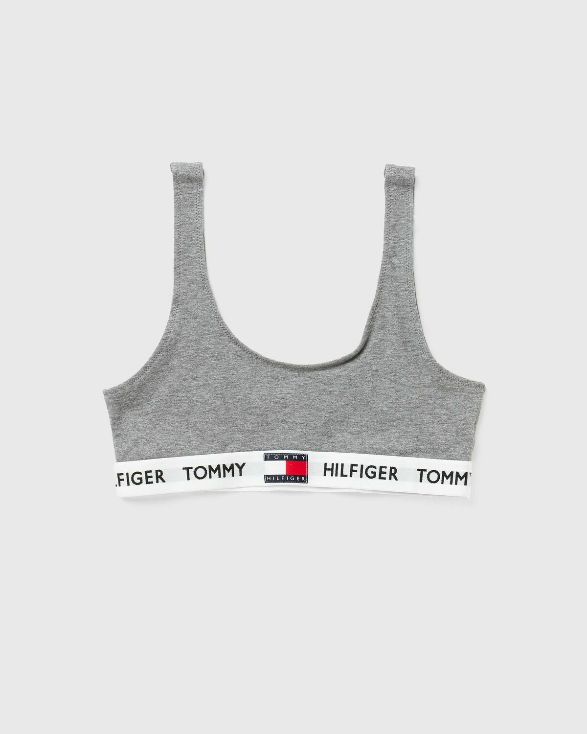 Tommy Hilfiger Girls Crop Bras Bralettes Medium 8 - 10 2 Pack Logo Red Gray