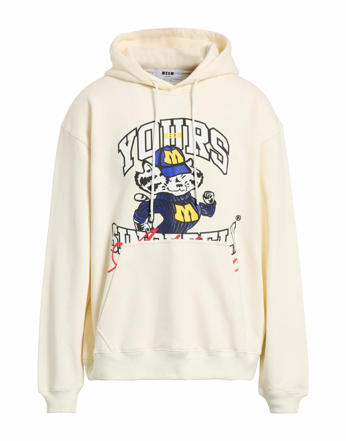 Msgm Mens Sweatshirt Ivory