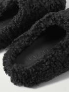 Marni - Fussbett Sabot Shearling Mules - Black