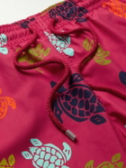 Vilebrequin - Moorea Mid-Length Printed Recycled Swim Shorts - Red