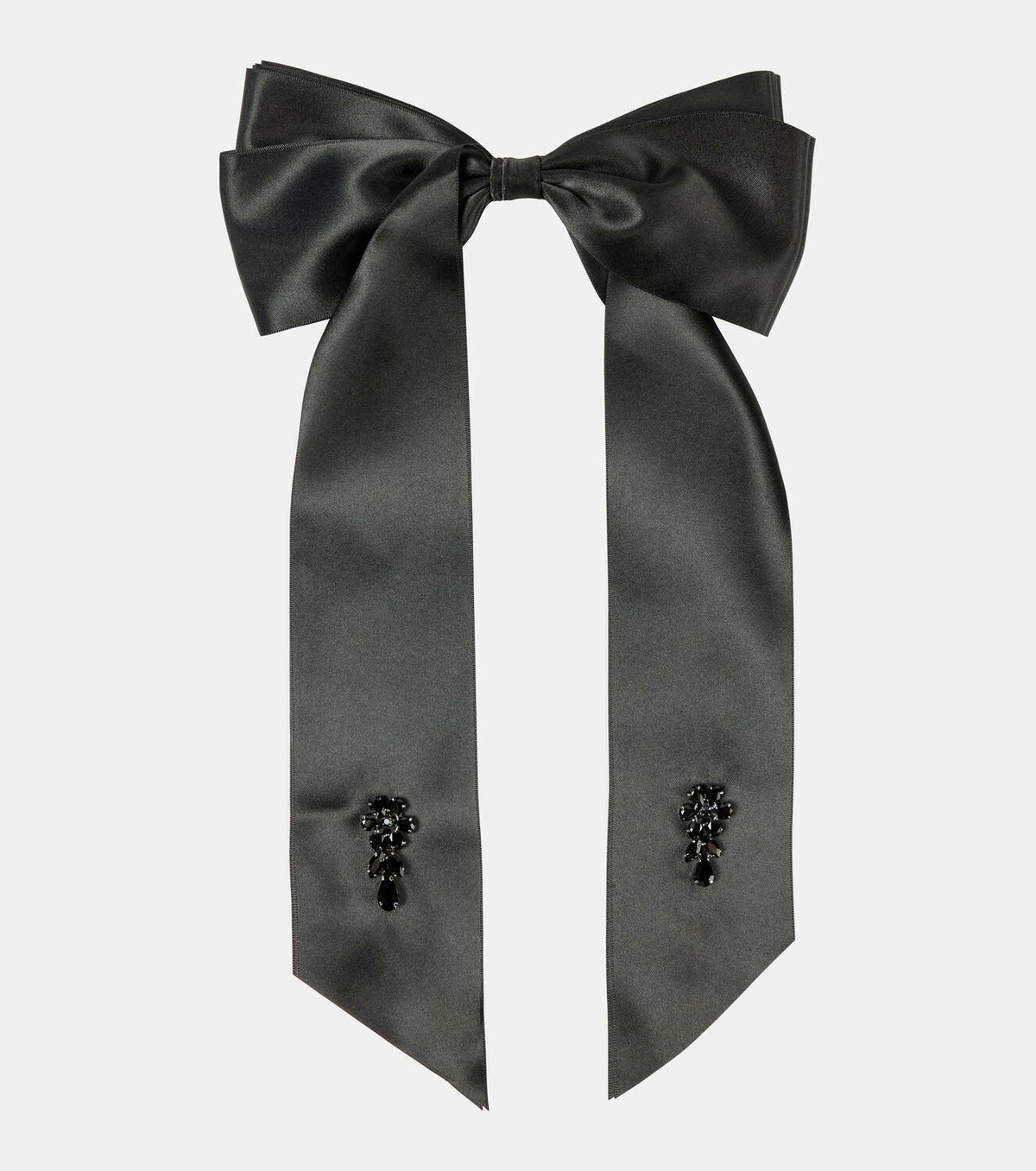 Simone Rocha Embellished bow-detail satin barrette Simone Rocha