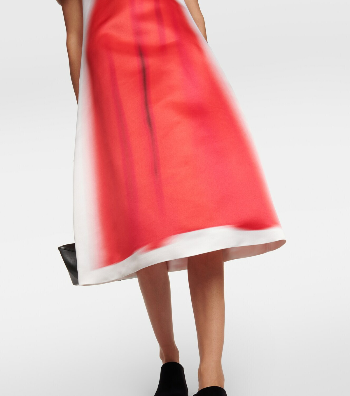 【関税&送料込】Loewe Printed Silk Dress LOEWE One-sleeve asymmetric floral-print silk-crepon dress