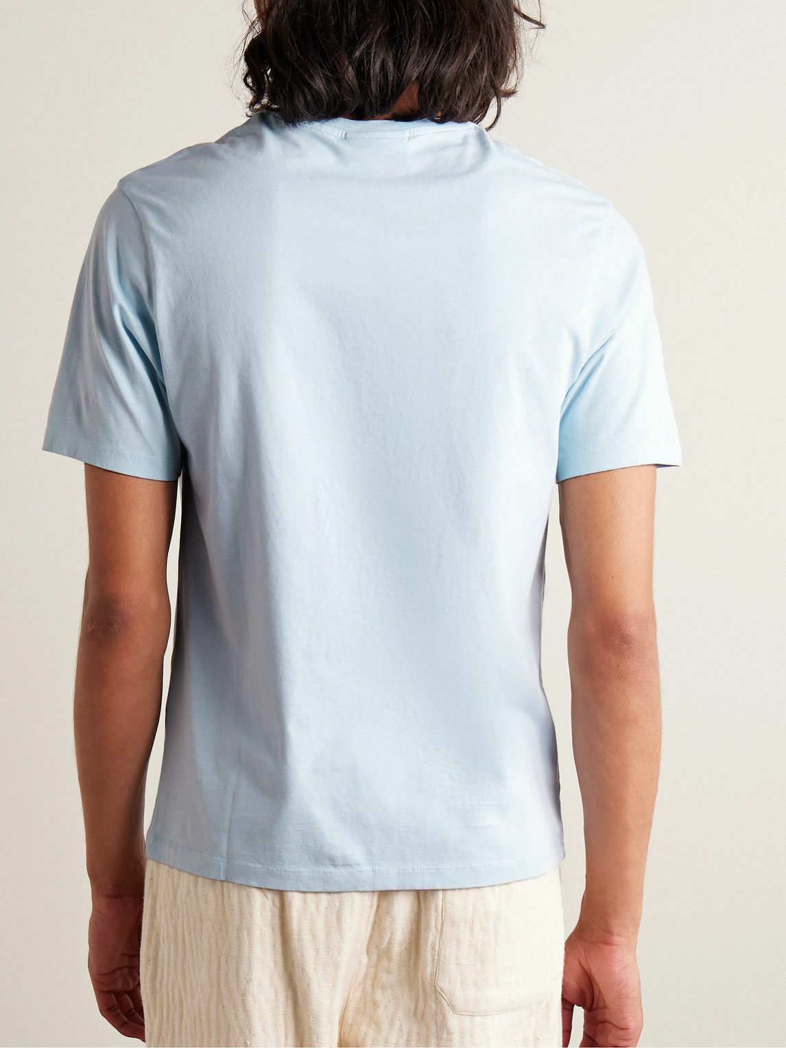 Maison Kitsuné Blue Cotton T-Shirt main image 1
