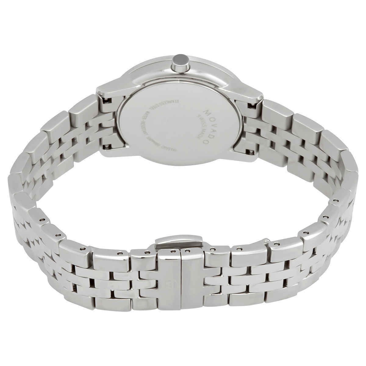Movado Museum Classic Quartz Black Dial Stainless Steel Ladies Watch 0607397