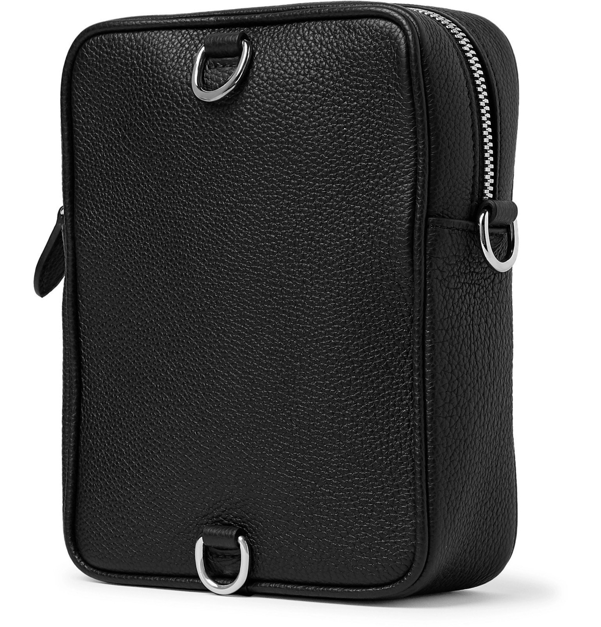 Mark Cross - Scott Full-Grain Leather Messenger Bag - Black
